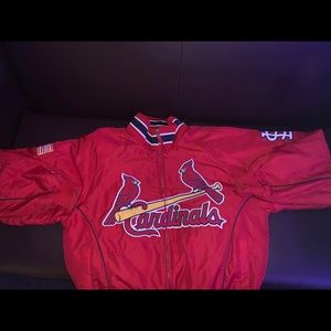 Vintage Cardinals pullover/bomber jacket